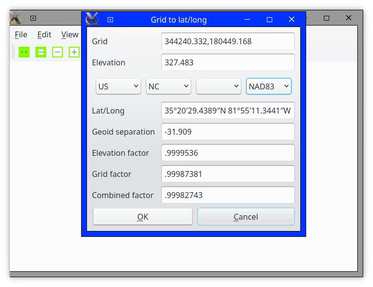 344240.332,180449.168 -> 35°20′29.4389″N 81°55′11.3441″W